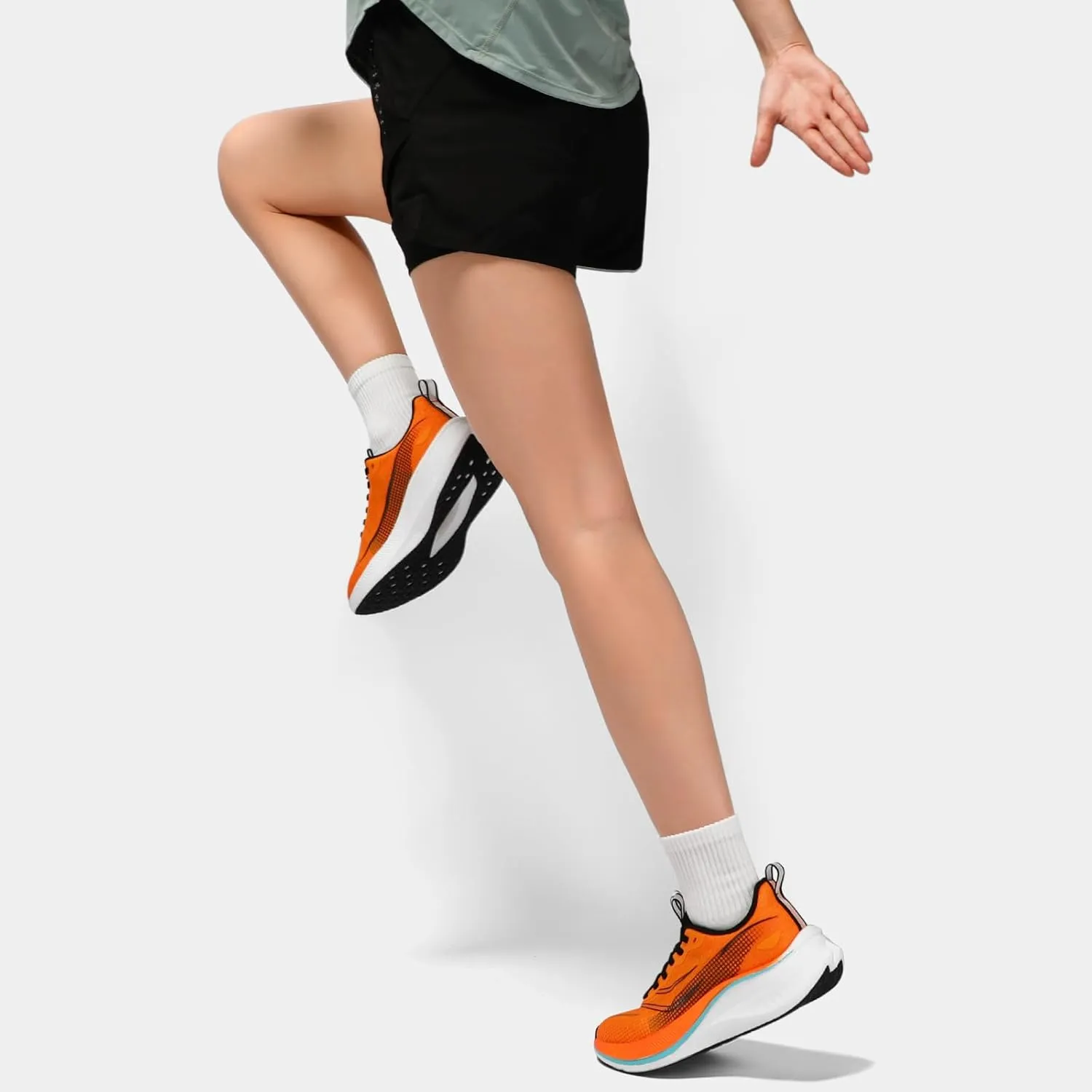 STQ Women Carbon Plate Road Running Shoes Ultra Light Cushion Sole