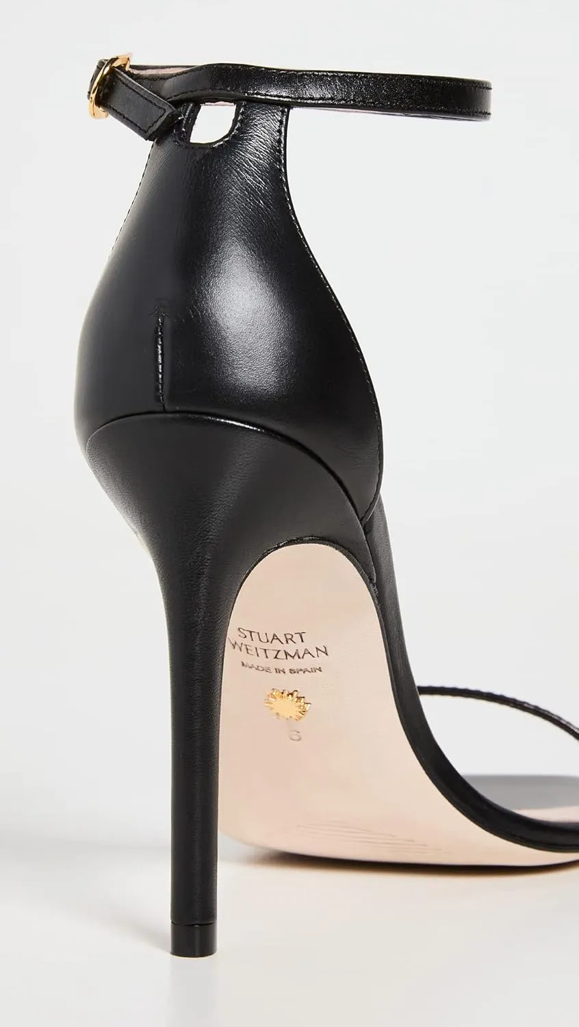 Stuart Weitzman Women's Nudistcurve 100 Smooth Leather Sandals