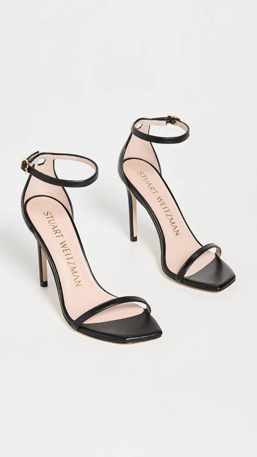 Stuart Weitzman Women's Nudistcurve 100 Smooth Leather Sandals