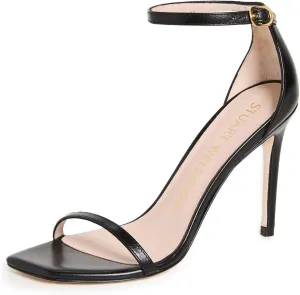 Stuart Weitzman Women's Nudistcurve 100 Smooth Leather Sandals