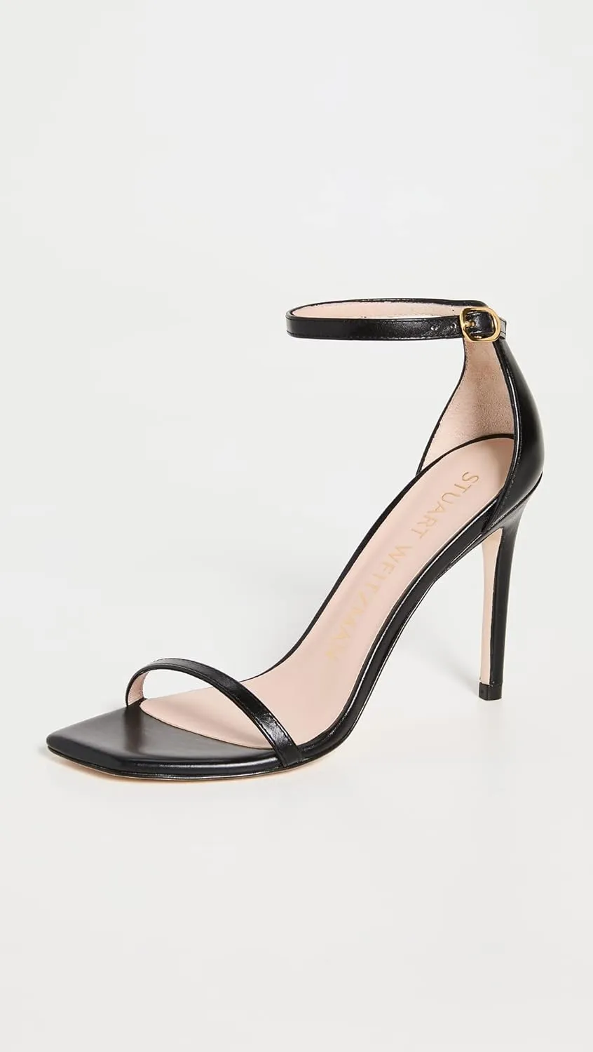 Stuart Weitzman Women's Nudistcurve 100 Smooth Leather Sandals