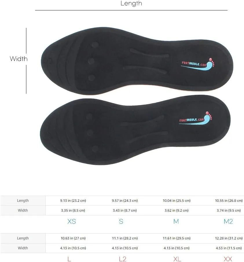 Superior Massaging Gel Shoe Inserts – Comfort & Shock-Absorbing Insoles for Foot Relief, Glycerin-Filled for Men & Women (8.5 US Women's (M Size))