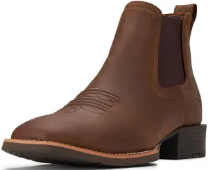 SUREWAY Western Cowboy Boots for Men,Square Toe Casual/Work/Chukka Boots, Ankle Length Classic Comfort Oxford Style Footwear