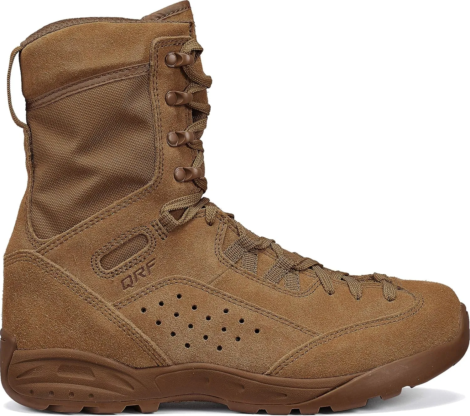Tactical Research QRF ALPHA C9 9” Hot Weather Assault Combat Boots for Men - Ultra-Lightweight AR 670-1/AFI 36-2903 Coyote Brown Leather with Slip-Resistant Rakkasan Outsole