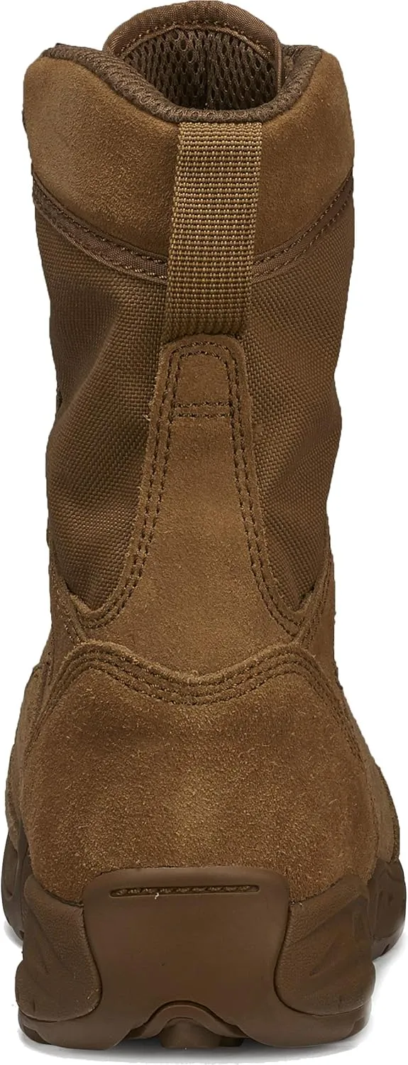 Tactical Research QRF ALPHA C9 9” Hot Weather Assault Combat Boots for Men - Ultra-Lightweight AR 670-1/AFI 36-2903 Coyote Brown Leather with Slip-Resistant Rakkasan Outsole