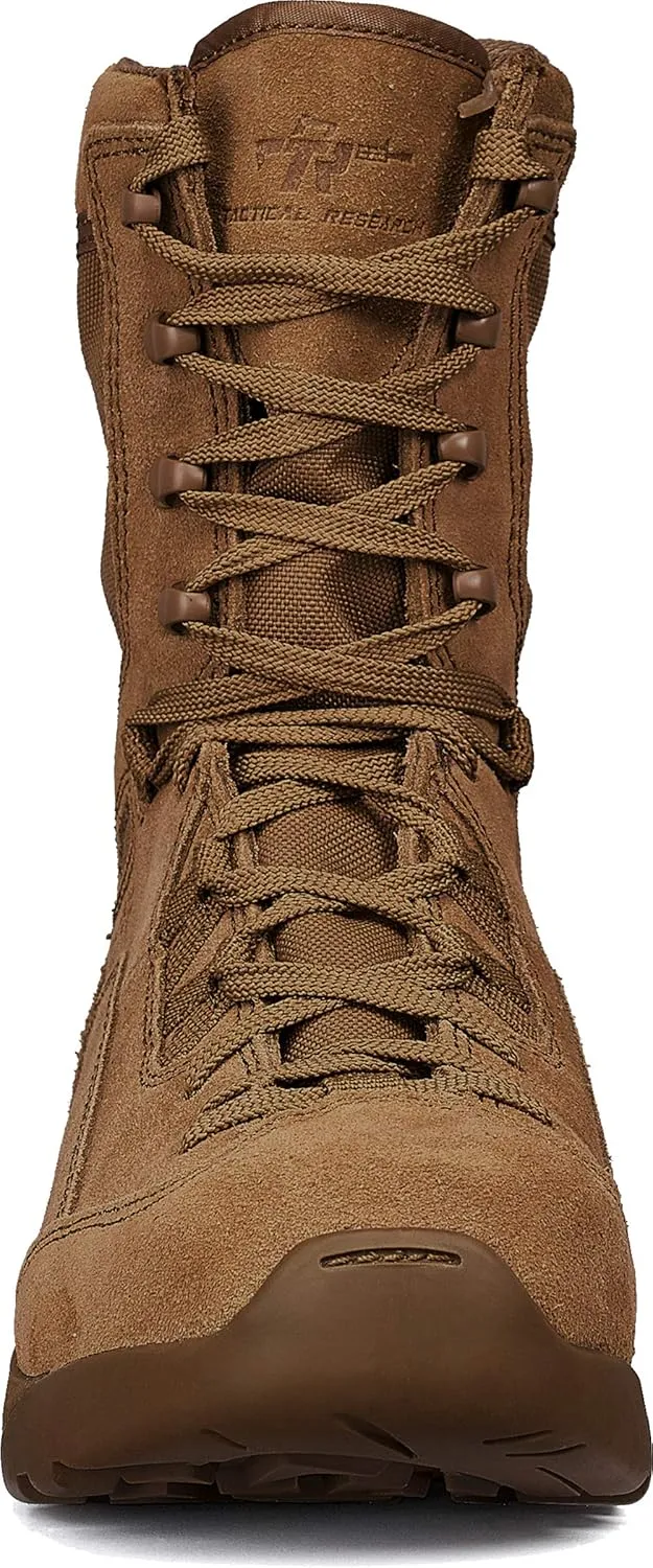 Tactical Research QRF ALPHA C9 9” Hot Weather Assault Combat Boots for Men - Ultra-Lightweight AR 670-1/AFI 36-2903 Coyote Brown Leather with Slip-Resistant Rakkasan Outsole