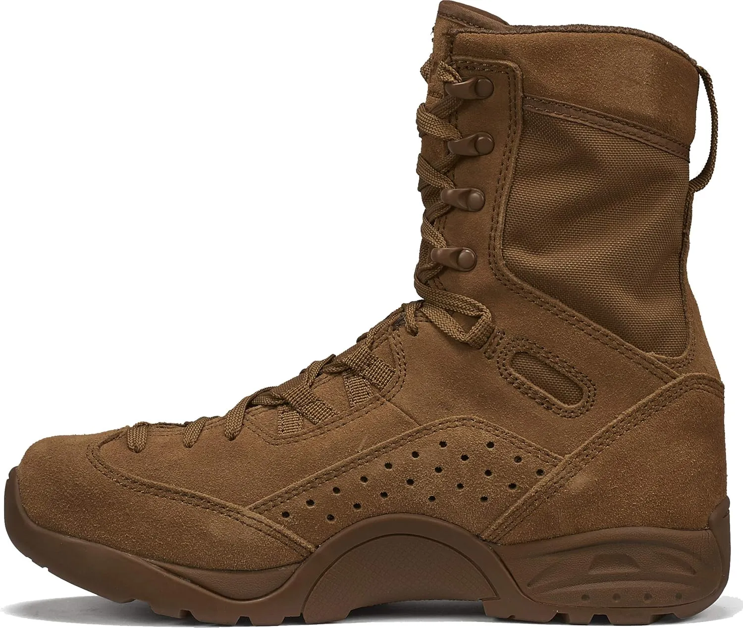 Tactical Research QRF ALPHA C9 9” Hot Weather Assault Combat Boots for Men - Ultra-Lightweight AR 670-1/AFI 36-2903 Coyote Brown Leather with Slip-Resistant Rakkasan Outsole