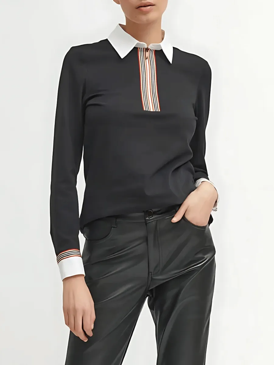 Tinta & Bariloche Barcelona Zip Collar Shirt Black
