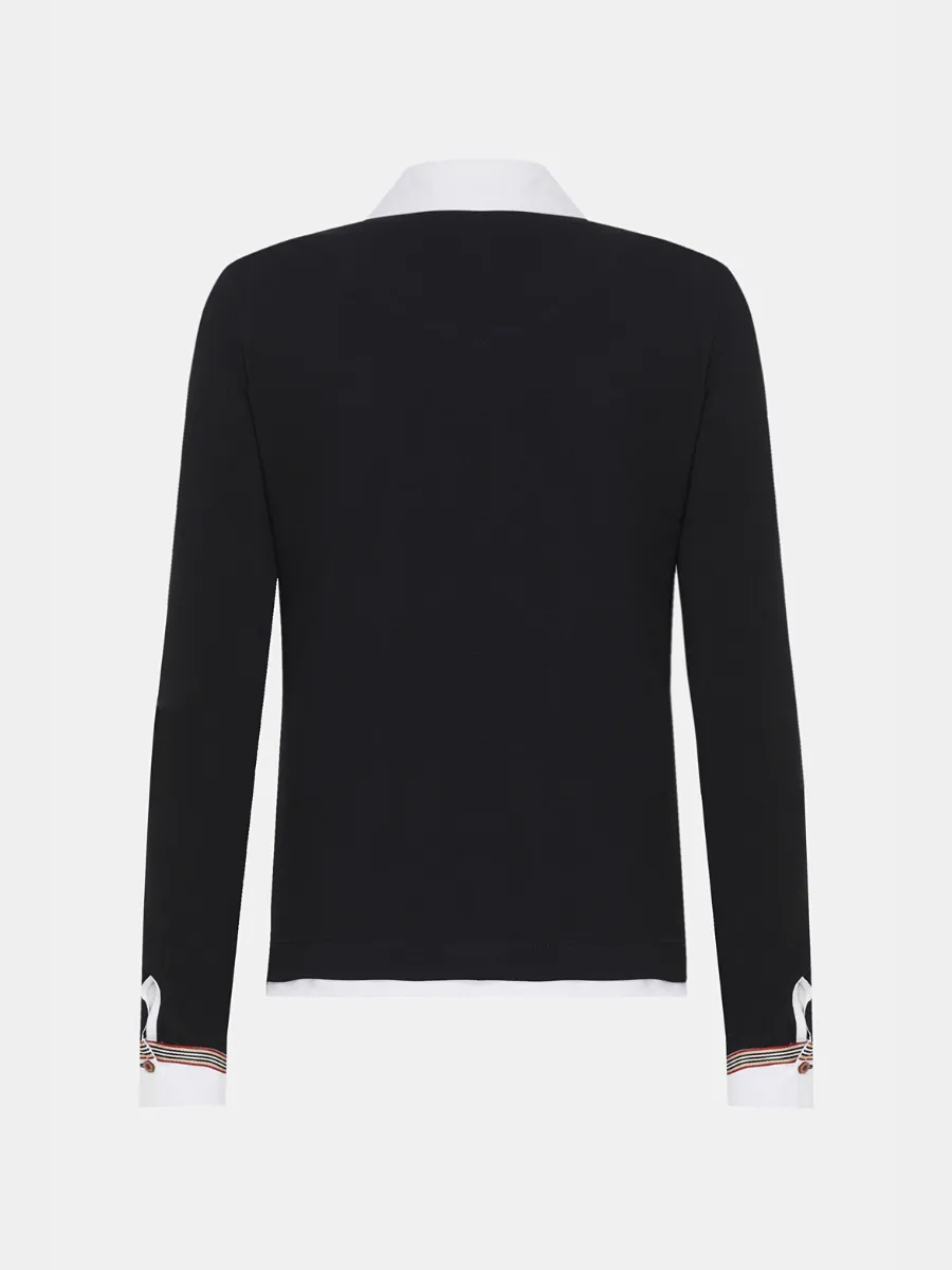 Tinta & Bariloche Barcelona Zip Collar Shirt Black