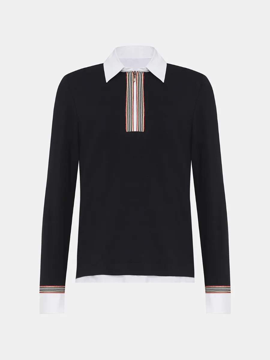 Tinta & Bariloche Barcelona Zip Collar Shirt Black