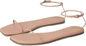 TKEES Women's Square Toe Twiggy Flat Sandal