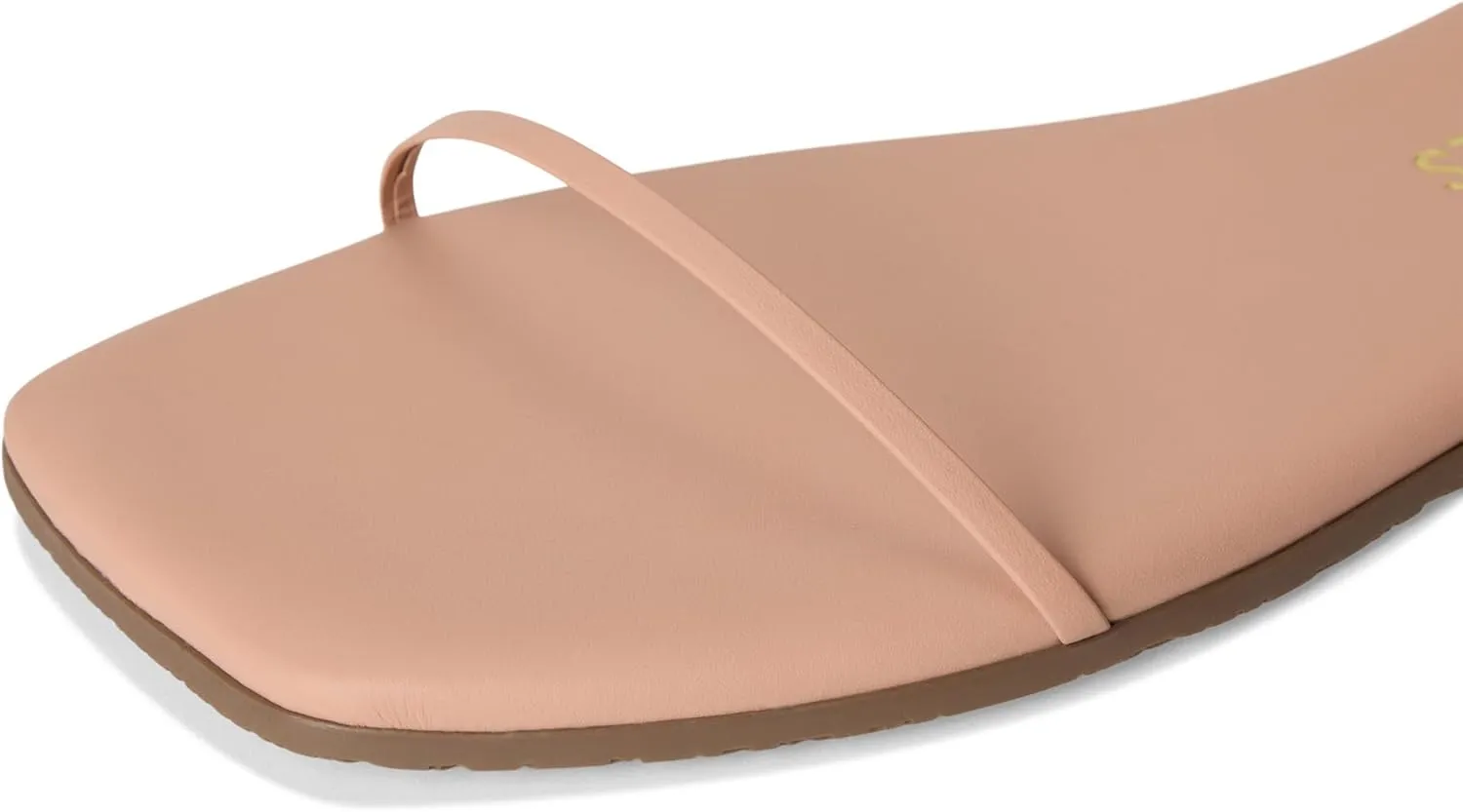 TKEES Women's Square Toe Twiggy Flat Sandal