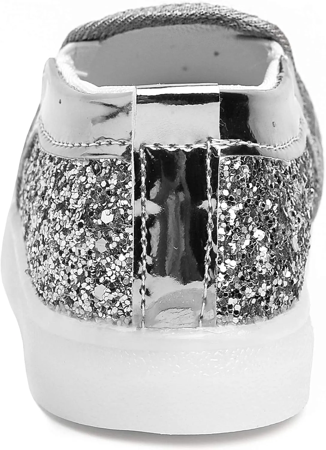 Toddler Girl's Light Up Sequins Slip On Loafers Baby Glitter Shoes Flashing LED Casual Princess Party Shoes Flat Sneakers (Toddler/Little Kid)