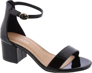 TOP Moda Darcie-1 Ankle Strap Dressy High Heel Sandal, Non-slip Sole, For Wedding, Party, Prom, Evening Wear, or Any Occasion, Sleek Style Block Heel Sandals
