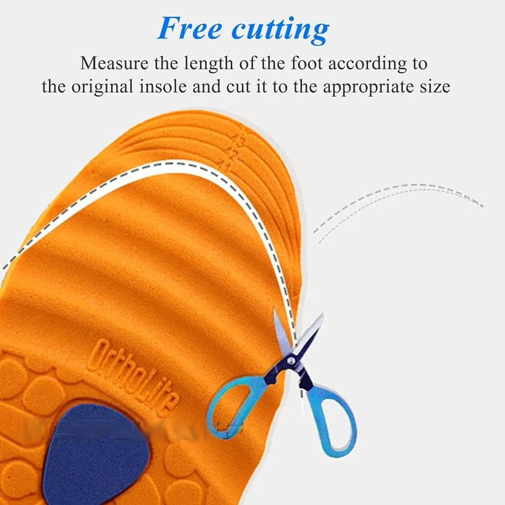 Unisex Sport Insoles for Shoes Sole Deodorant Shock Absorption Soft Insole Running Mesh Basketball Foot Pads Insert(6 Pairs,L EU 41-45)