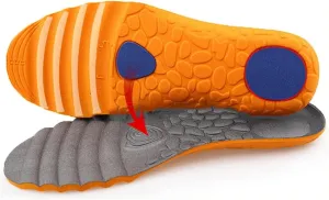 Unisex Sport Insoles for Shoes Sole Deodorant Shock Absorption Soft Insole Running Mesh Basketball Foot Pads Insert(6 Pairs,L EU 41-45)