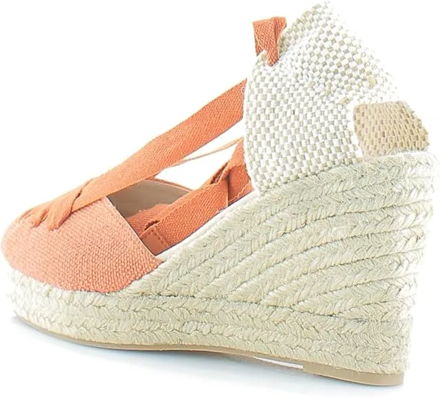 Up Wedge Edelman Espadrilles Customizable Flexible customer care Heeled Burnt Sandals Margherita Sam Orange Tie