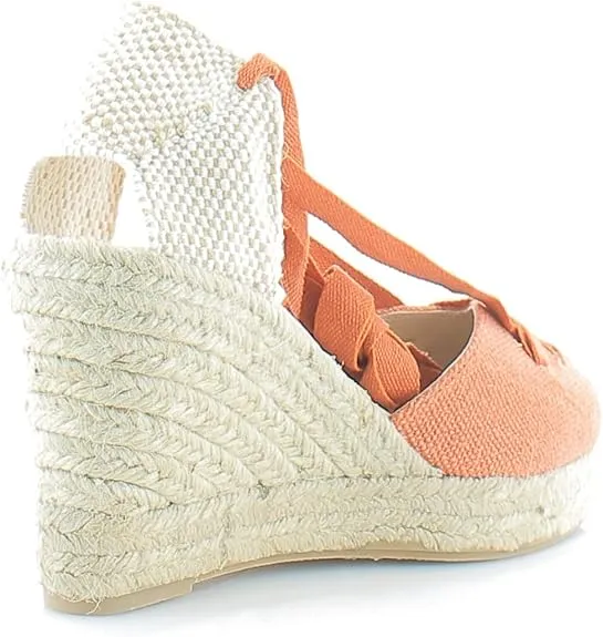 Up Wedge Edelman Espadrilles Customizable Flexible customer care Heeled Burnt Sandals Margherita Sam Orange Tie
