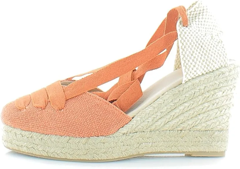 Up Wedge Edelman Espadrilles Customizable Flexible customer care Heeled Burnt Sandals Margherita Sam Orange Tie