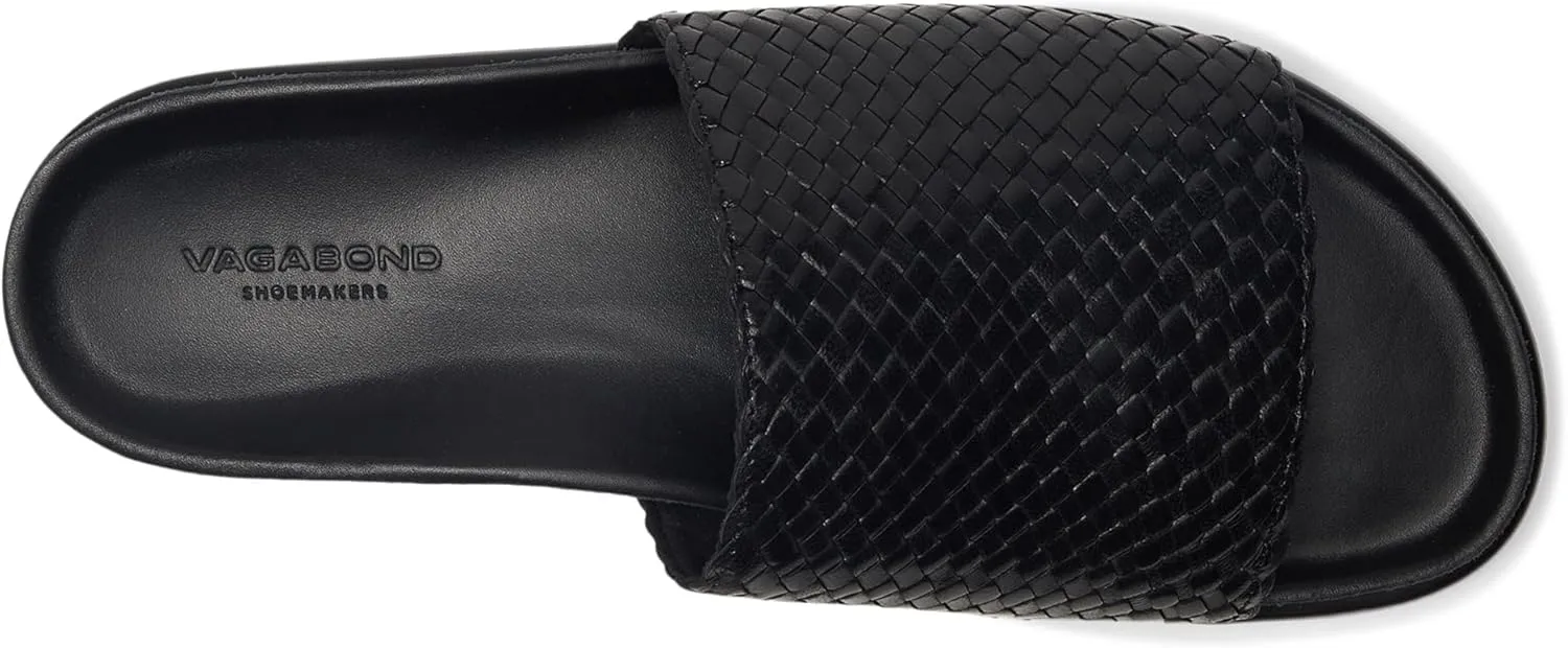 Vagabond Shoemakers Women's Effie Leather Woven Sandals Slide