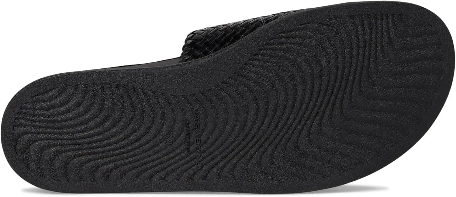 Vagabond Shoemakers Women's Effie Leather Woven Sandals Slide