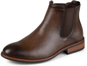 Vance Co. Men's Landon Tru Comfort Foam Pull-on Round Toe Chelsea Boot - Brown, Size: 9.5