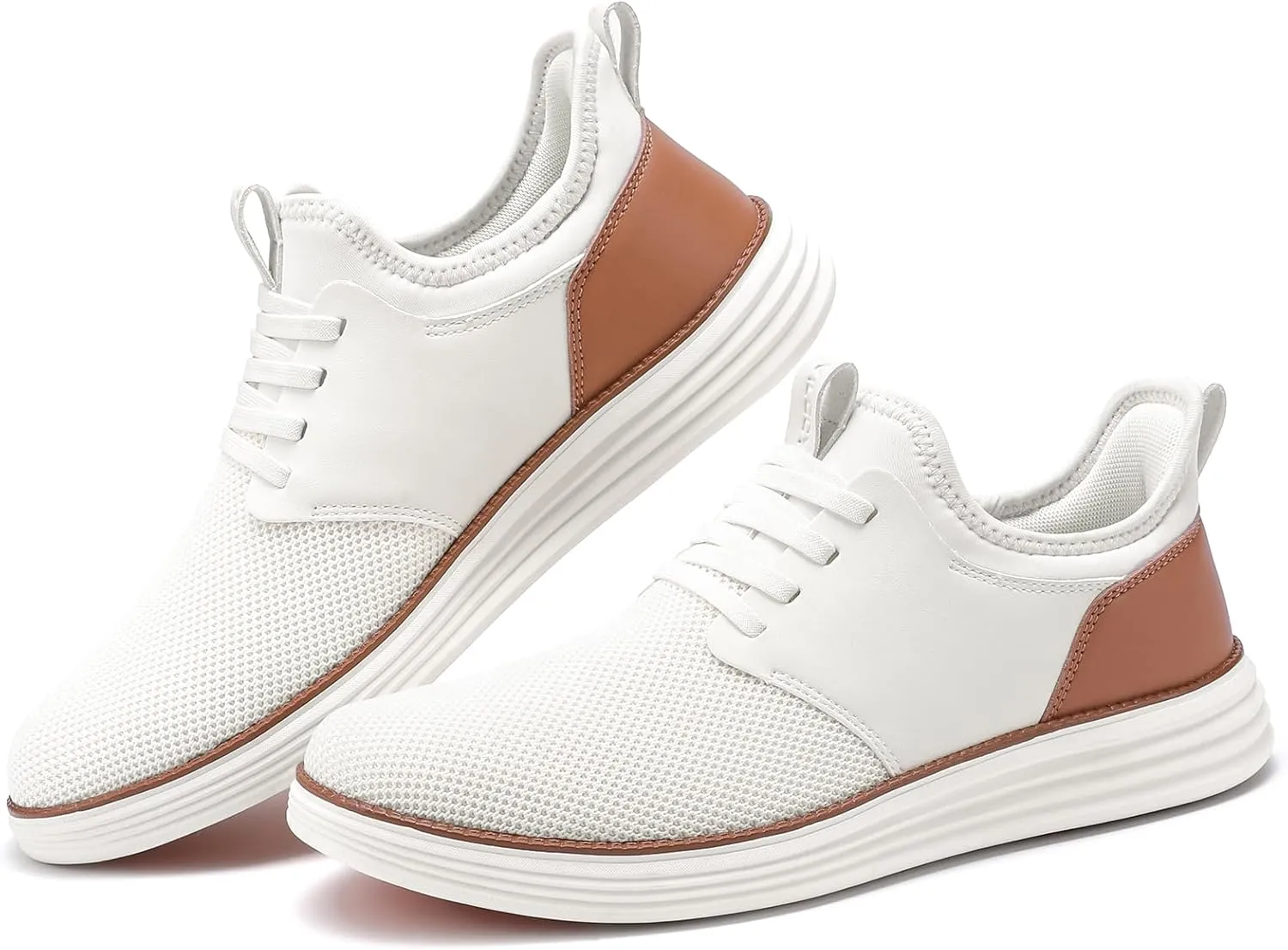 VILOCY Mens Slip On Casual Dress Shoes Hands Free Fashion Sneakers Mesh Tennis Walking Work Shoes Comfortable Breathable Lightweight Non Slip