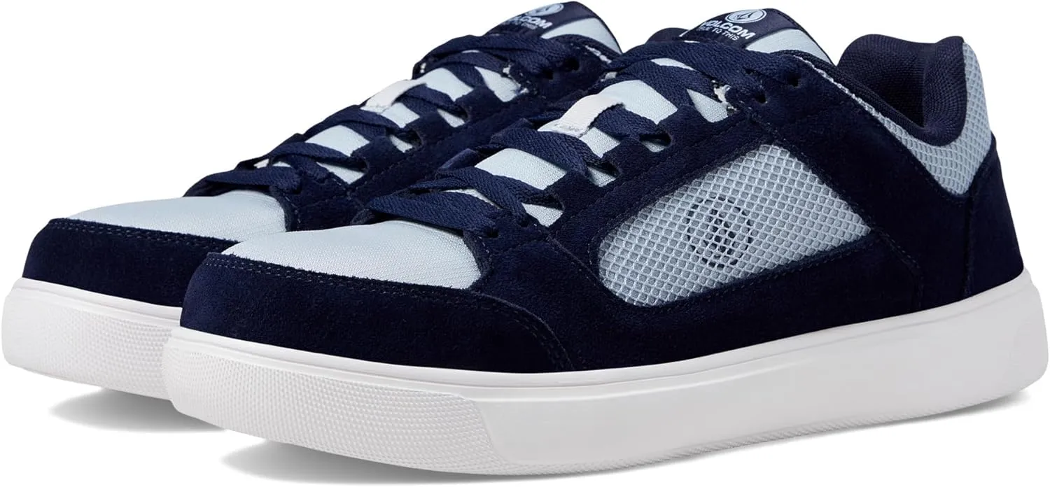 Volcom® Evolve EH Comp Toe Men Shoes – Suede and Leather Upper – Soft Insole – Memory Foam Cushioning Blue 8 M