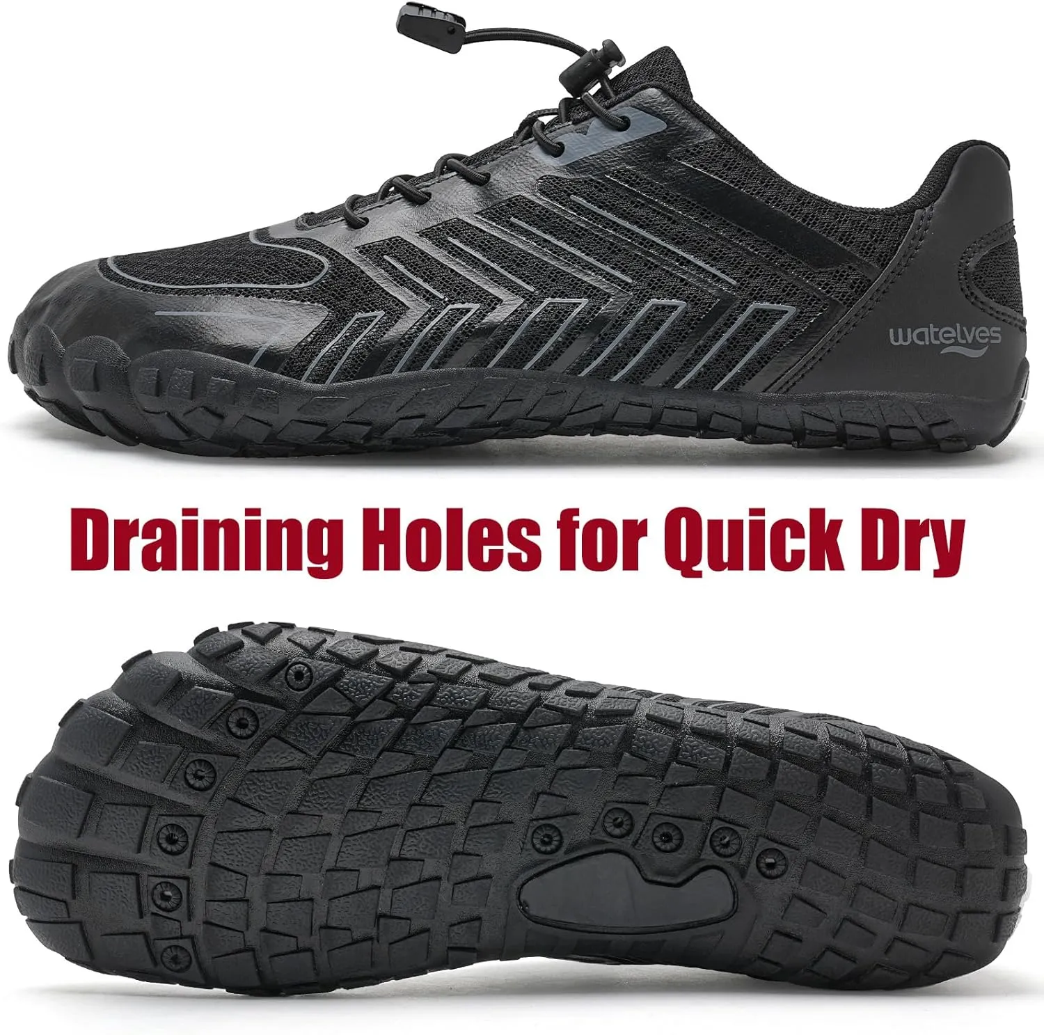 WateLves Water Shoes for Women Men Barefoot Quick Dry Beach Aqua Sock Outdoor Swimming Pool Minimalist Walking Shoes for Kayaking Surfing Hiking
