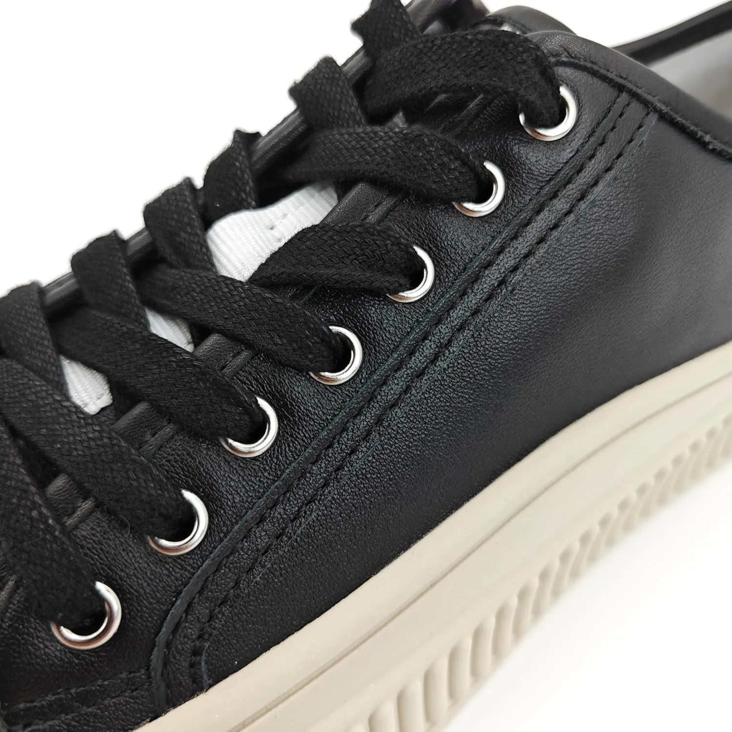 White Genuine Leather Tennis Shoes Womens Sneakers Fashion Casual Sneakers for Women Low Top Lace Up Walking Shoes