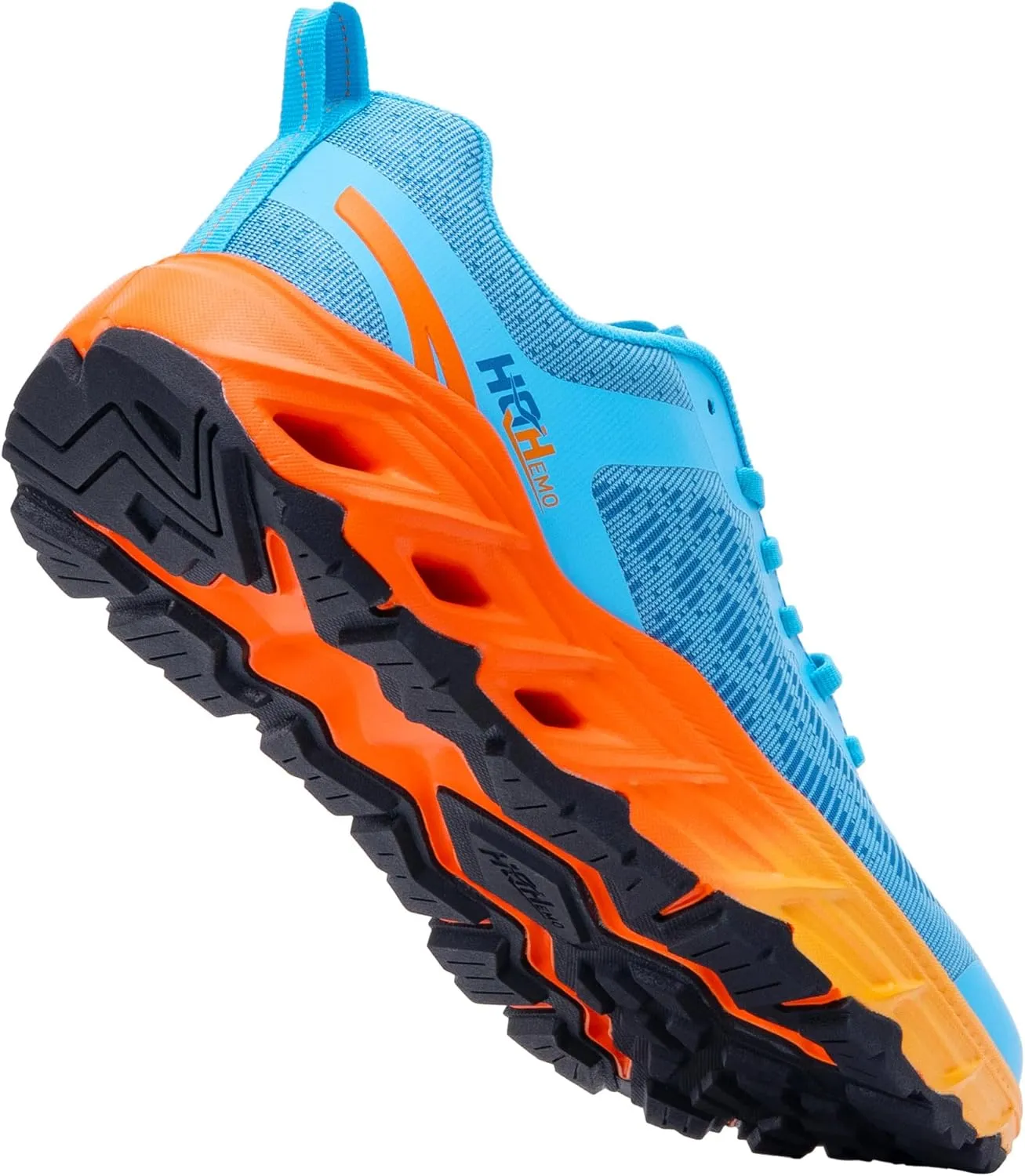Wide Trail Running Shoes for Mens - FALKON 1.0 Waterproof Hiking Sneakers Wide Width for Outdoor with Jet-Holes Sole