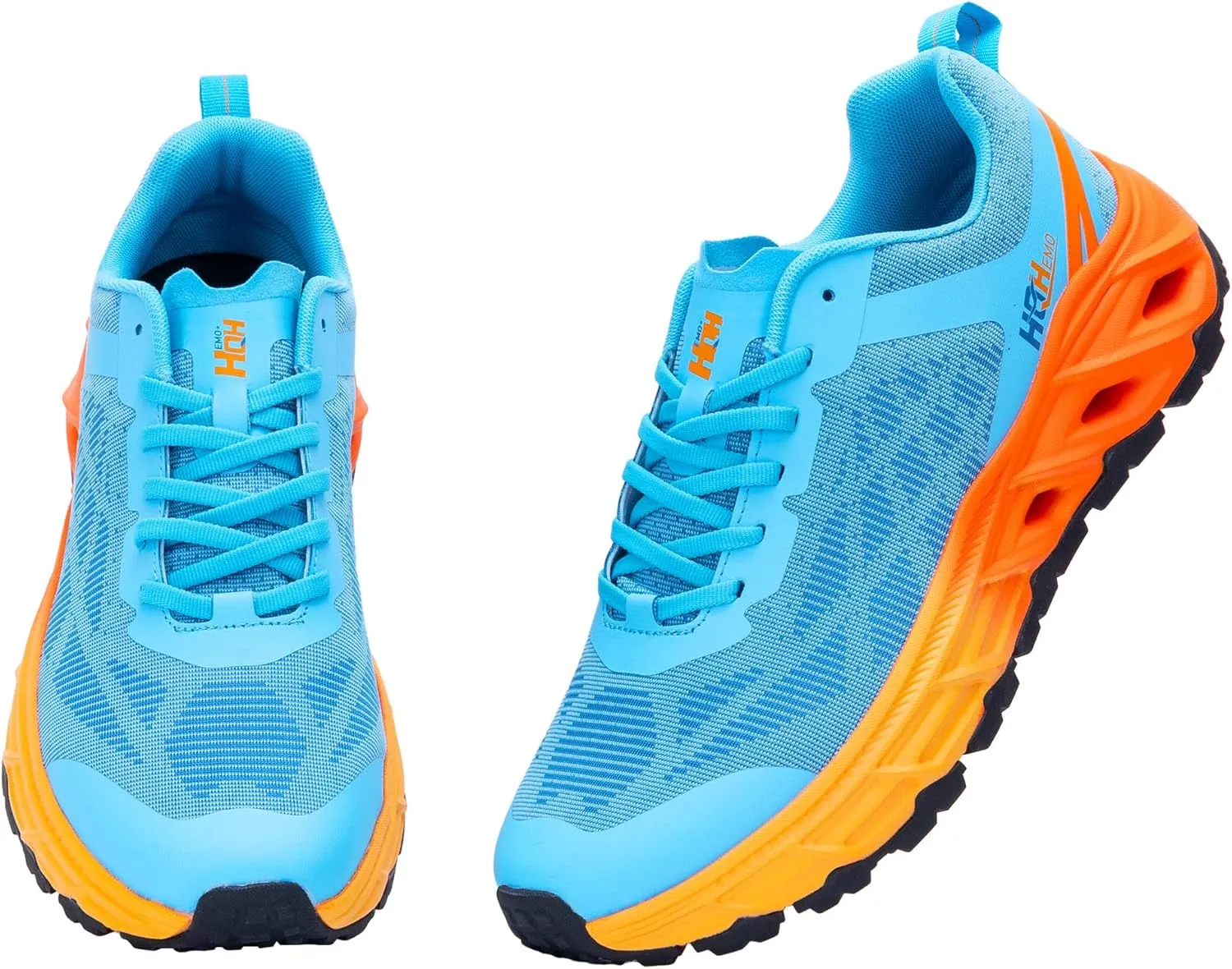 Wide Trail Running Shoes for Mens - FALKON 1.0 Waterproof Hiking Sneakers Wide Width for Outdoor with Jet-Holes Sole