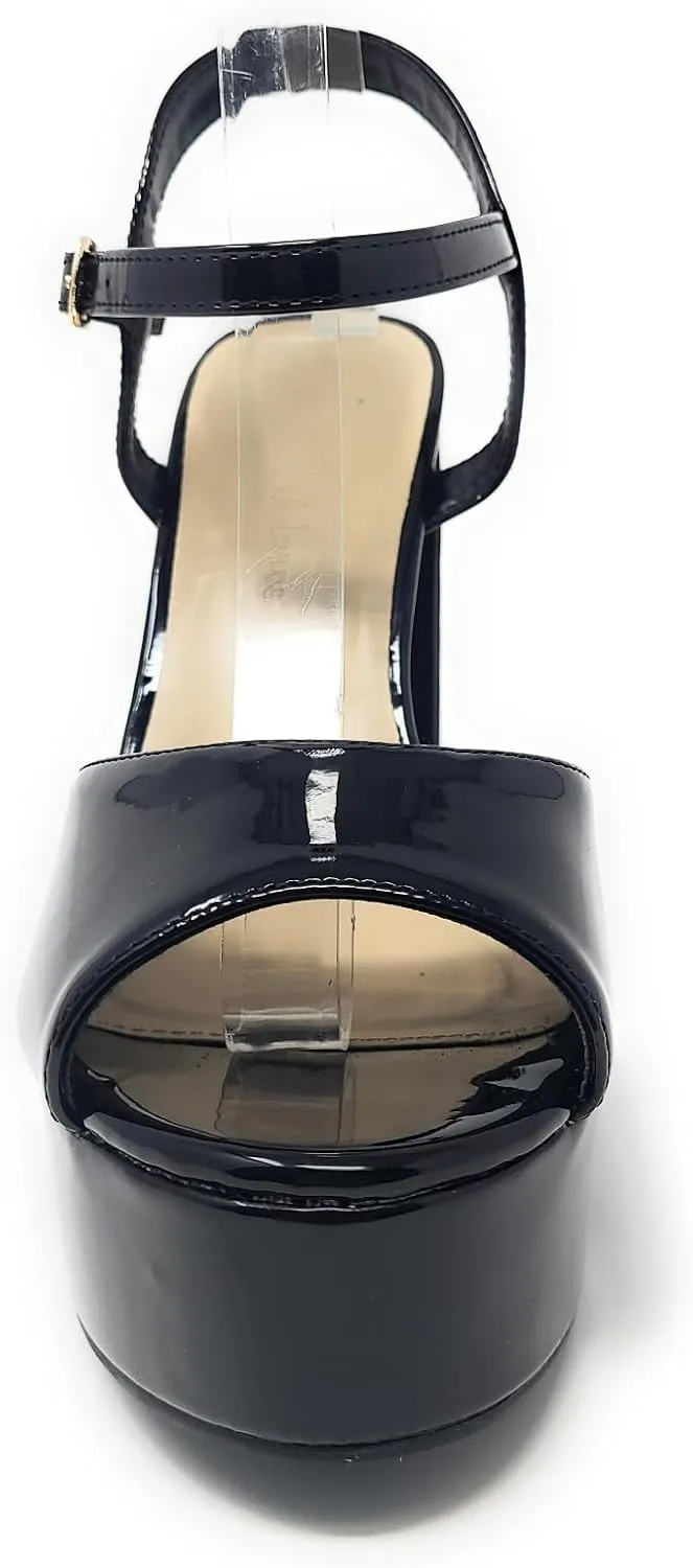 Wild Diva Women's Open Toe Ankle Strap High Heel Sandals