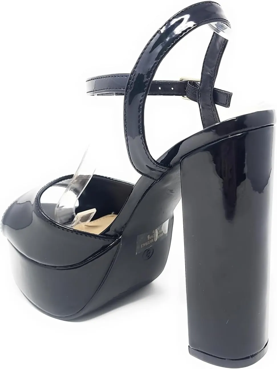 Wild Diva Women's Open Toe Ankle Strap High Heel Sandals