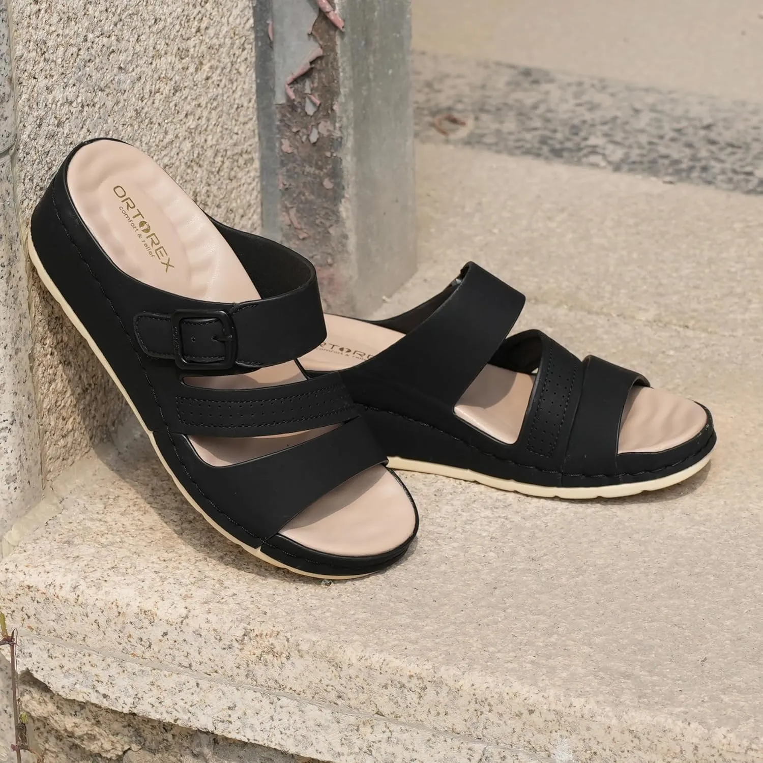 Women Arch Orthotic Support Comfort Slides Orthopedic Sandals
