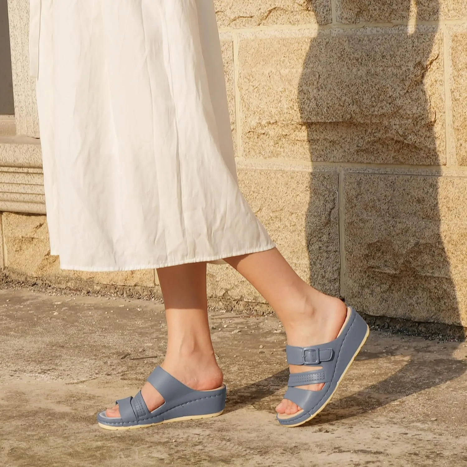 Women Arch Orthotic Support Comfort Slides Orthopedic Sandals