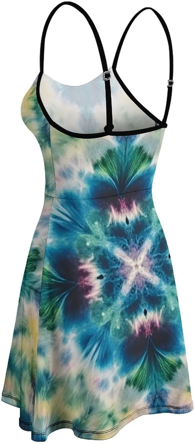 Women Girls 2025 Summer Swing Dress for Party Beach Date