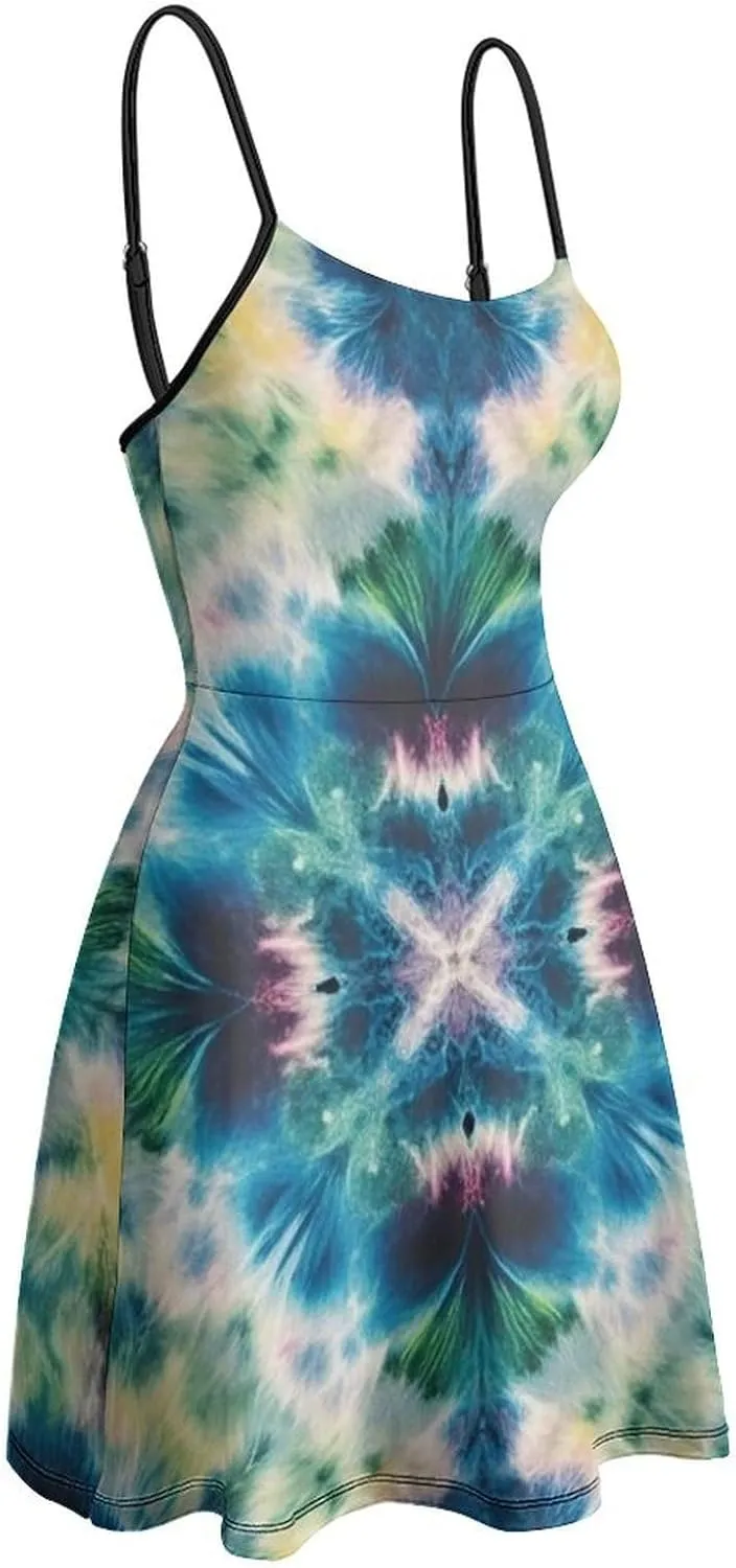 Women Girls 2025 Summer Swing Dress for Party Beach Date