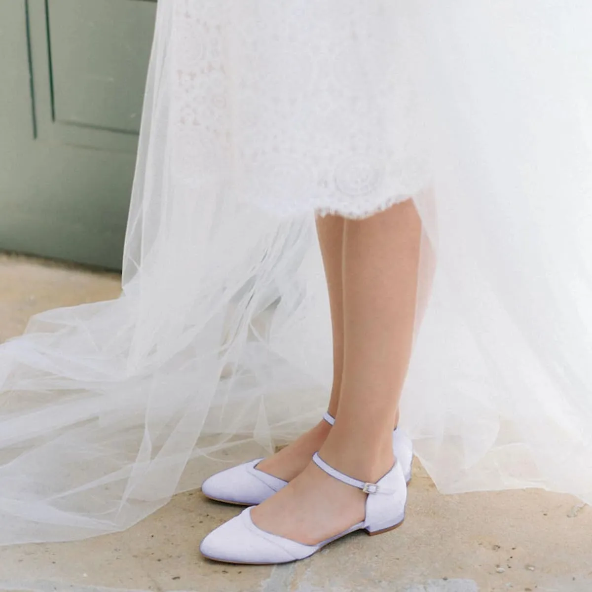 Women Lovely Almond Toe Ankle Strap Buckle Satin Flats Comfortable Insole Party Event Casual Dress Shoes Size 4-16 US