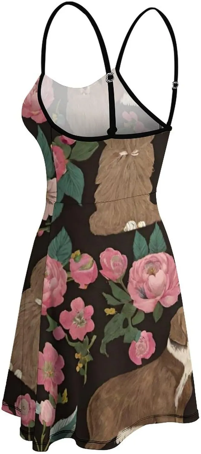 Women's 2025 Summer Loose Flowy Swing Shift Dresses for Vacation Party