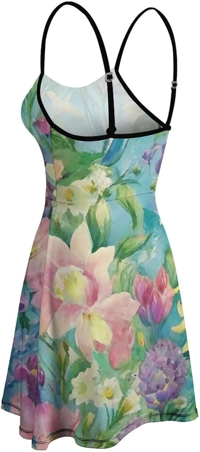 Women's 2025 Summer Loose Flowy Swing Shift Dresses for Vacation Party