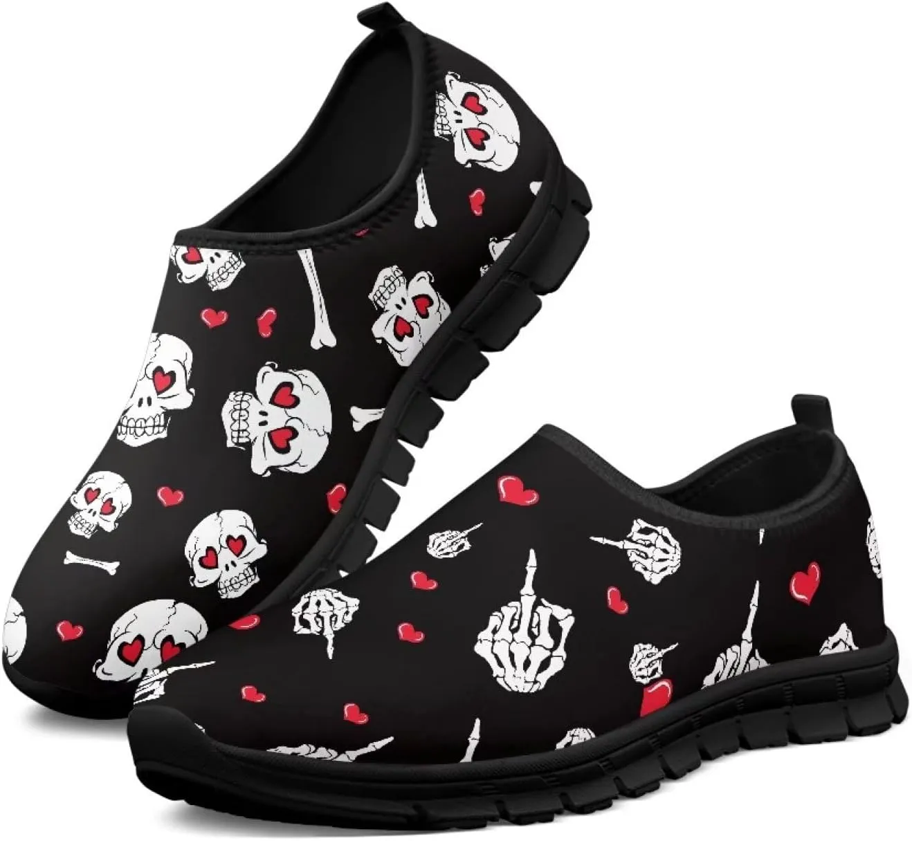 Womens Casual Sneakers Art Themed Slip On Walking Shoes for Women