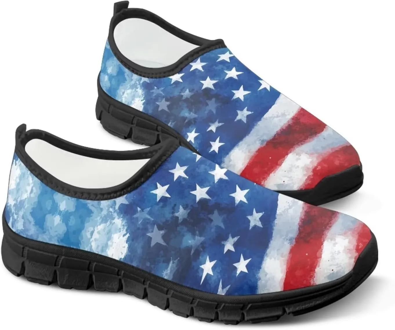 Womens Casual Sneakers Art Themed Slip On Walking Shoes for Women