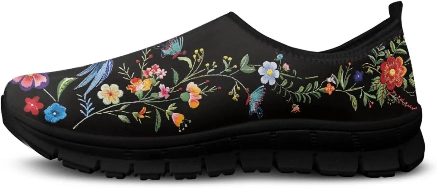 Womens Casual Sneakers Art Themed Slip On Walking Shoes for Women