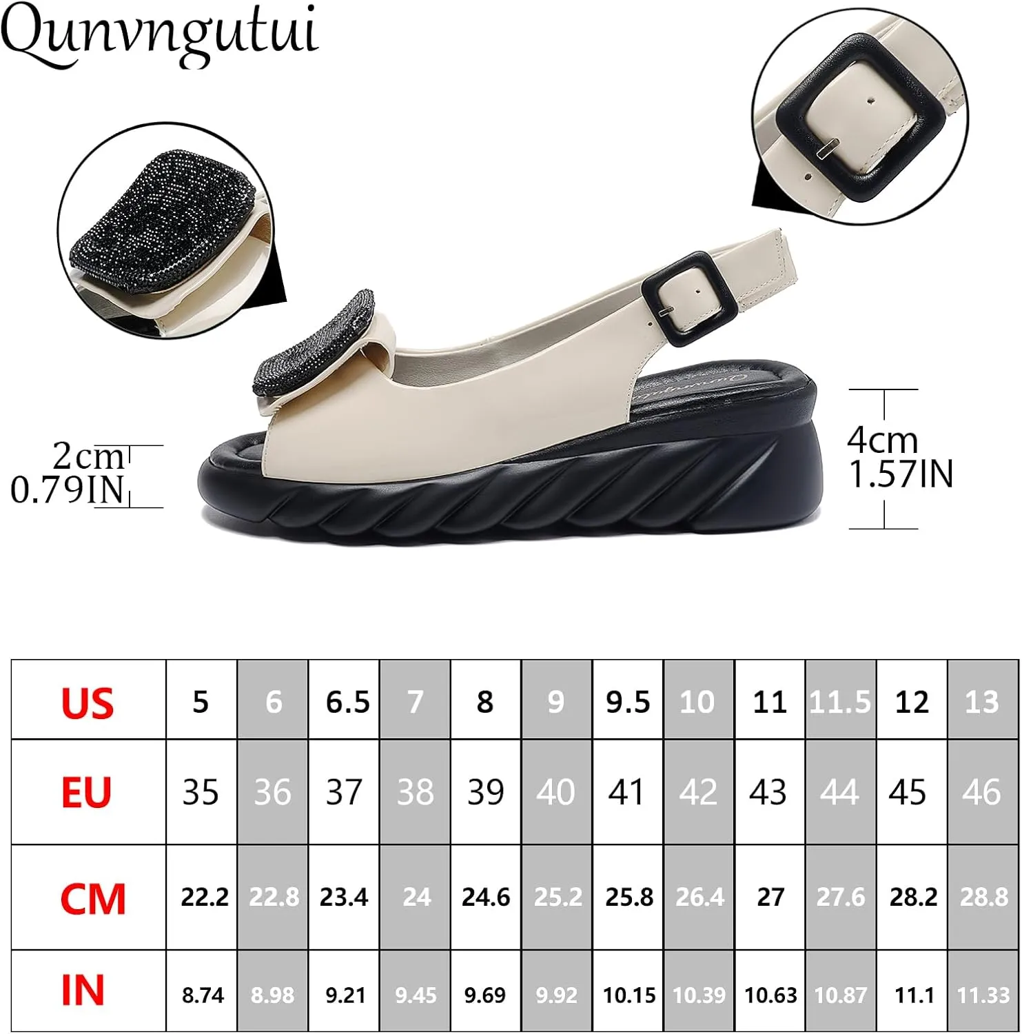 Women's Flat Peep Toe Ankle Strap Slingback Sandals with Rhinestone Accents & Padded Comfort – Street Style Shoes