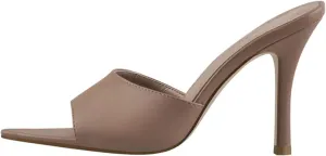Women's Matte Blue Sandals - Peep Toe PU Casual Thin Heels