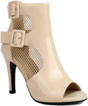 Women's Mesh Sandals Peep Toe High Top Sandals Lace Up Summer Open Toe Bootie