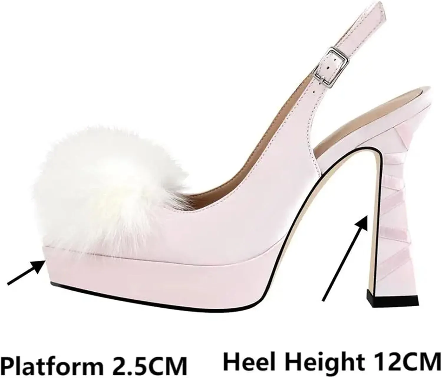 Women's Open Toe Buckle Sandals - Chunky Block Heel Cross Strap