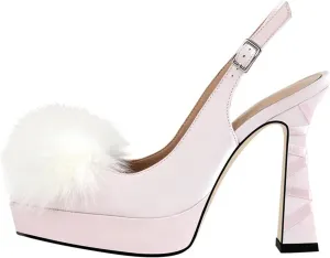 Women's Open Toe Buckle Sandals - Chunky Block Heel Cross Strap
