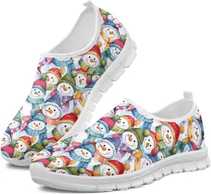 Women's Sneakers Casual Low Top Walking Sneaker Flat Breathable Slip On Soft Holiday Outdoor Shoes for Women